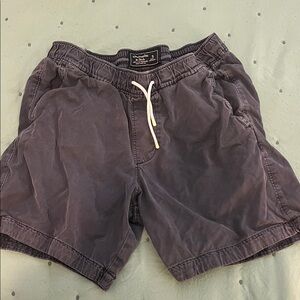 Abercrombie & Fitch Dark Blue Drawstring Shorts